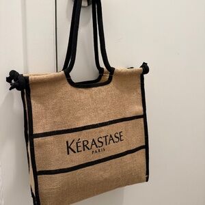 Kérastase branded jute tote bag